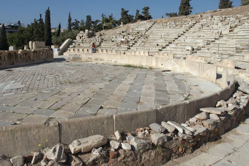 Greek Theater Of Dionysus In Athens