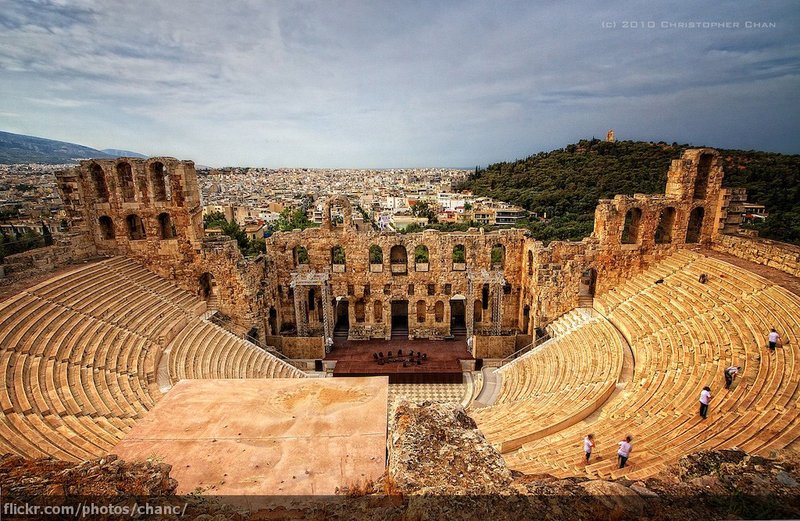 Greek Theater Of Dionysus In Athens