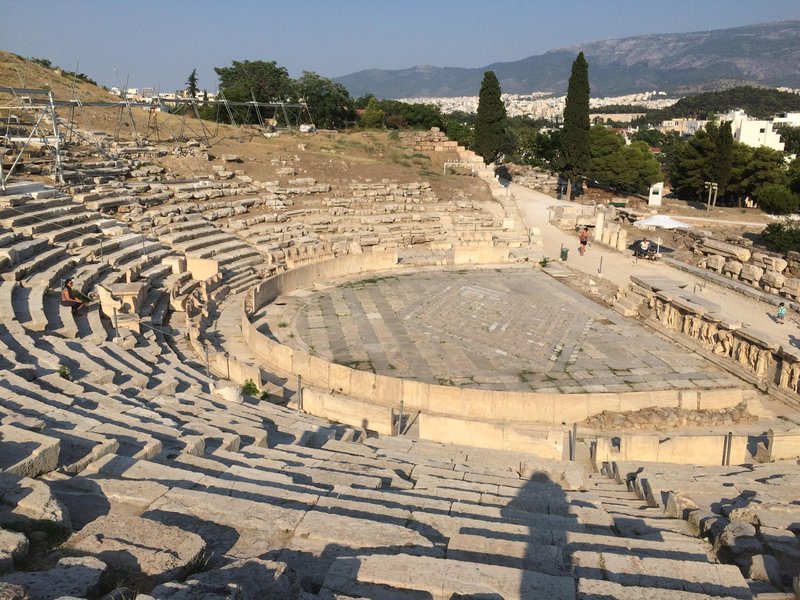 Greek Theater Of Dionysus In Athens