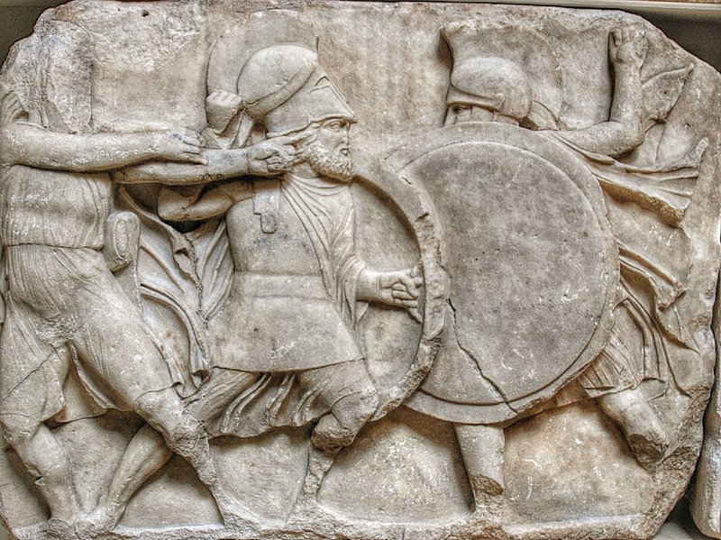 Greek Victory Stele From Marathon