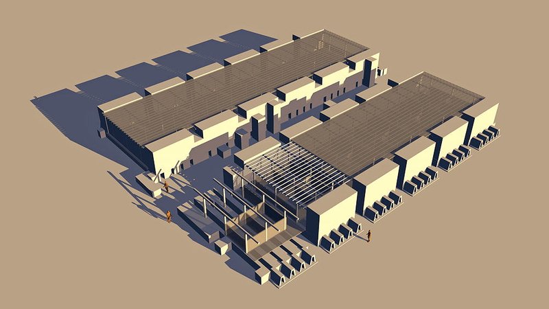 Harappan Granary Structure<span class=