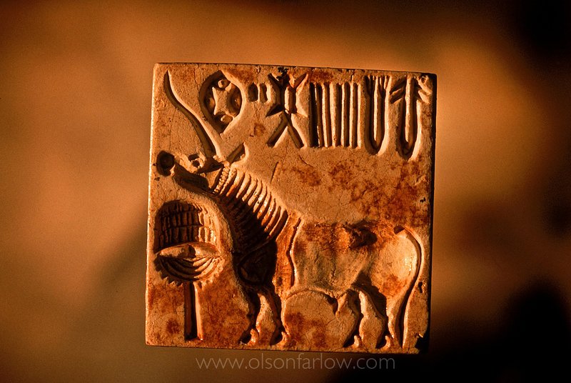Harappan Seal With Unicorn Motif<span class=