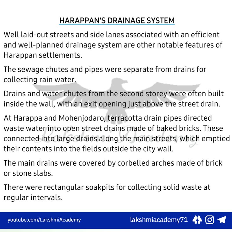 Harappan Sewer And Drainage Systems
