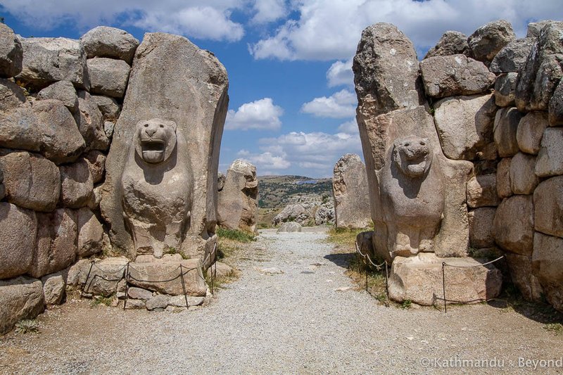 Hittite Lion Gate At Hattusa