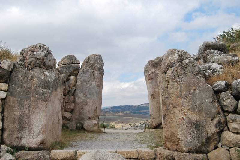 Hittite Lion Gate At Hattusa