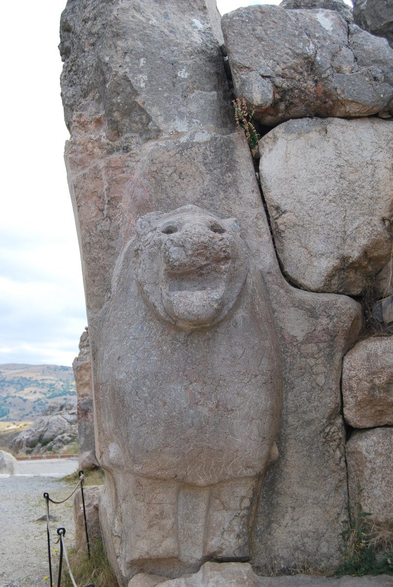 Hittite Lion Gate At Hattusa