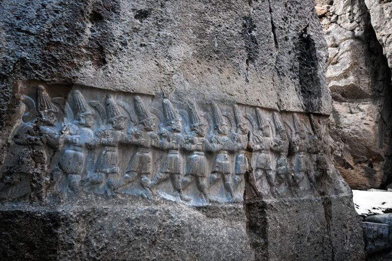 Hittite Rock Carvings At Yazilikaya