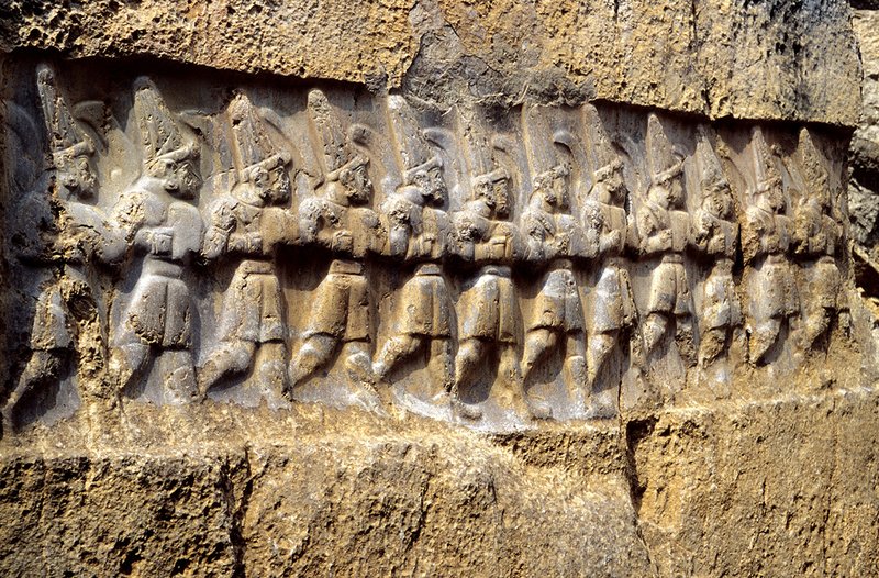Hittite Rock Carvings At Yazilikaya
