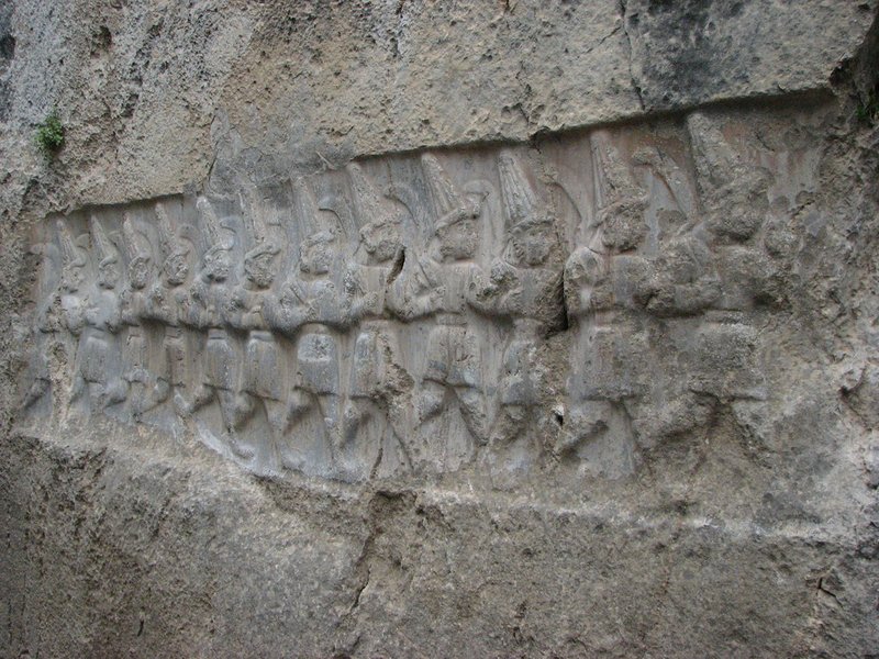 Hittite Rock Carvings At Yazilikaya