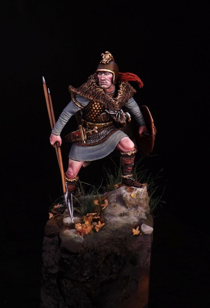 Iberian Warrior Stone Statues