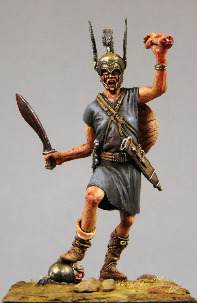 Iberian Warrior Stone Statues