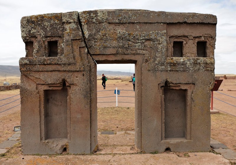 Inca Stone Sun Gate At Tiwanaku