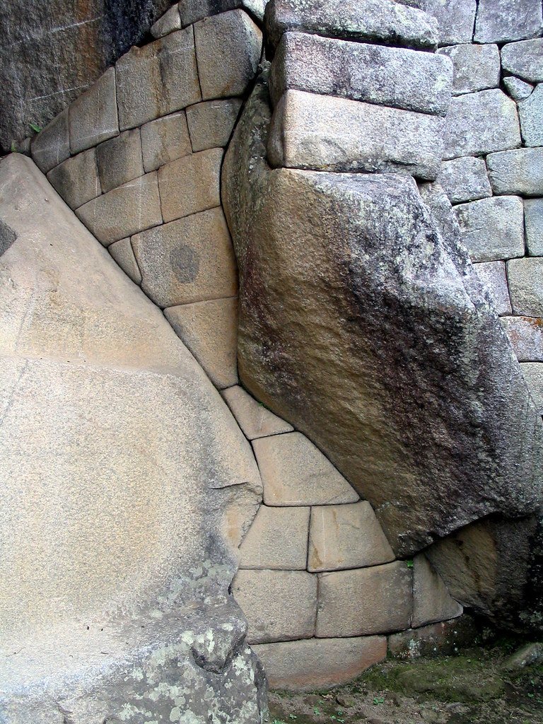 Inca Stone Walls Of Machu Picchu