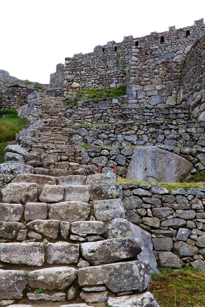 Inca Stone Walls Of Machu Picchu