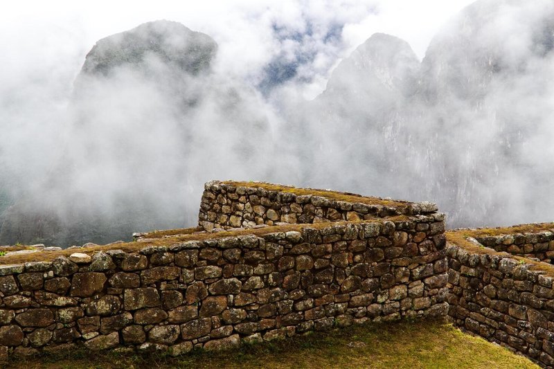 Inca Stone Walls Of Machu Picchu