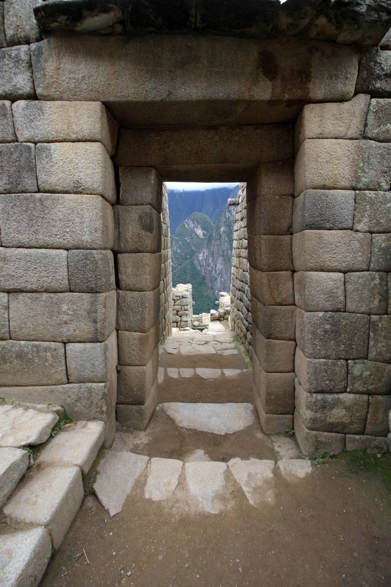 Inca Trapezoidal Stone Doorways<span class=