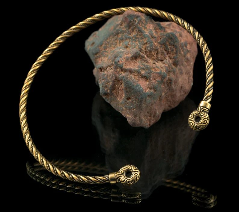 Iron Age Bronze Torque Necklaces<span class=