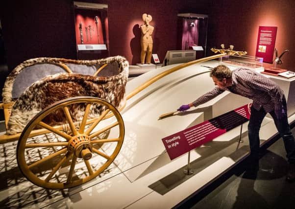 Iron Age Chariot Burial Reconstruction<span class=