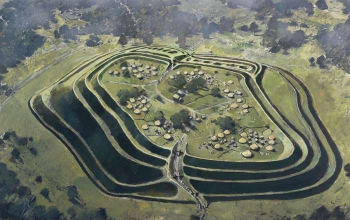 Iron Age Hillfort At Maiden Castle