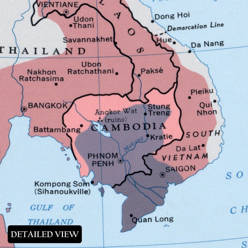 Khmer Empire Map And Artifacts<span class=