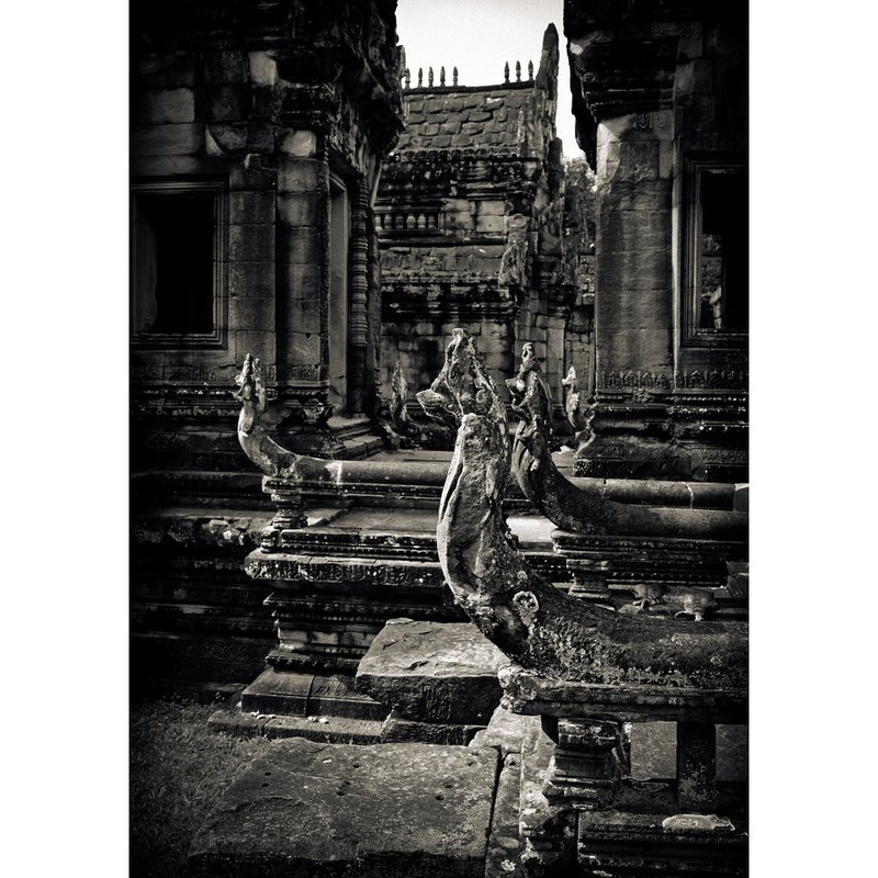 Khmer Naga Balustrades At Angkor Thom