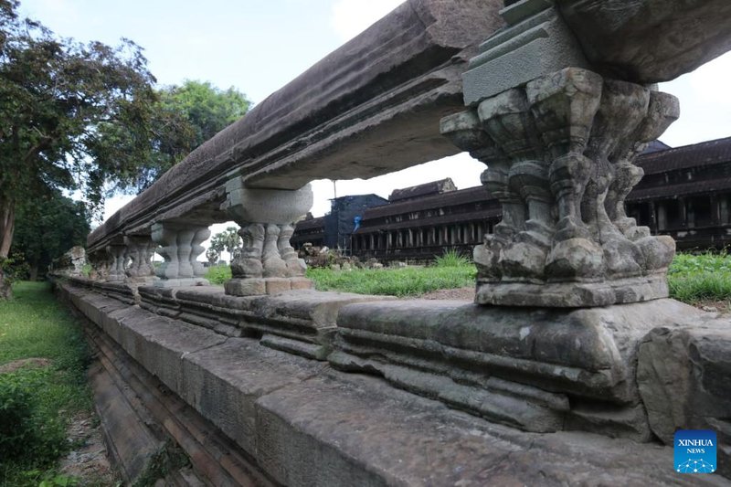 Khmer Naga Balustrades At Angkor Thom