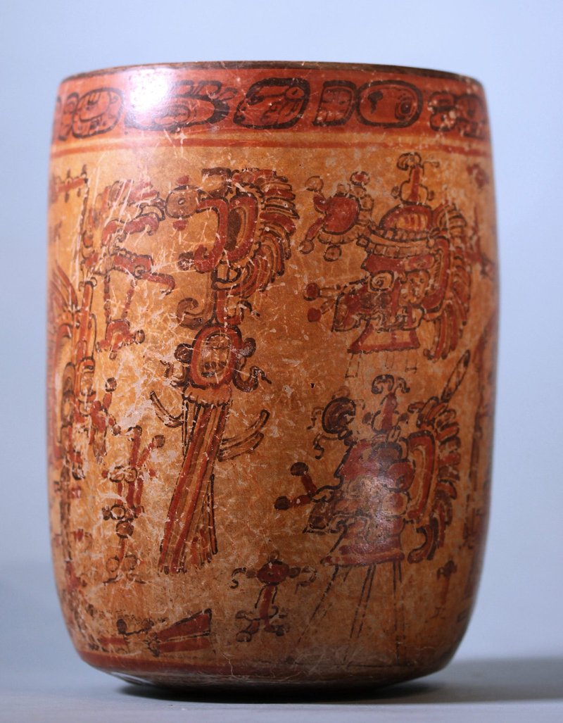 Maya Codex-Style Vase Art