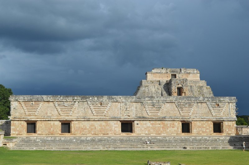 Maya Observatory At Uxmal