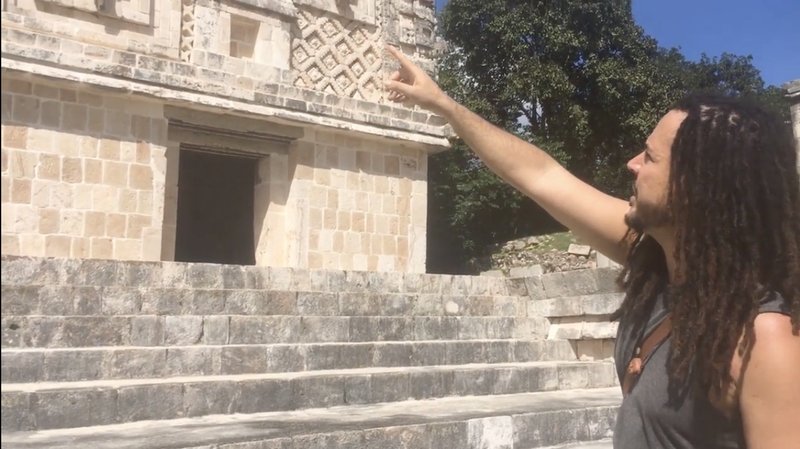 Maya Observatory At Uxmal