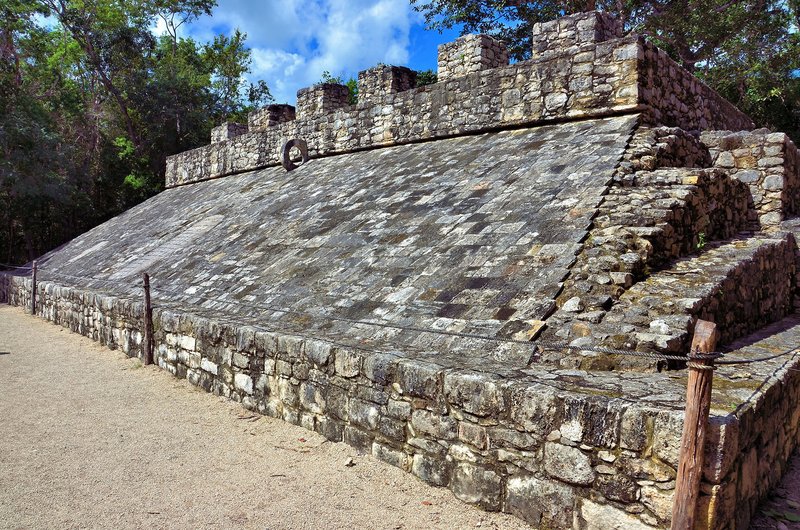 Mayan Ballgame Court Marker Sculptures