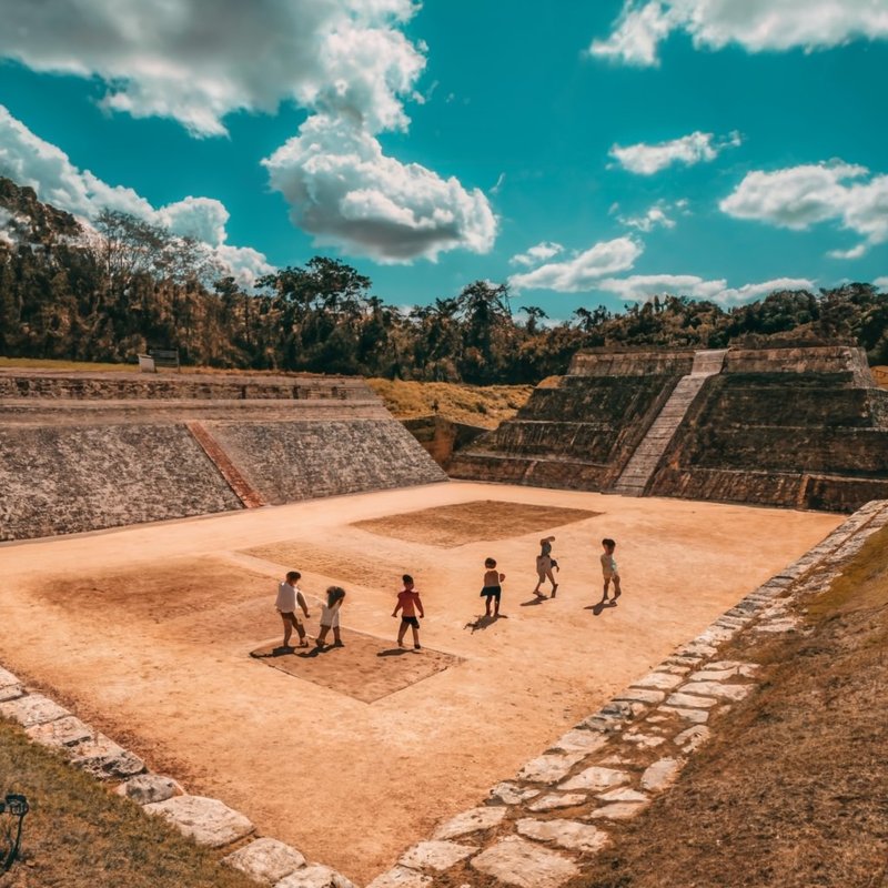 Mayan Ballgame Court Marker Sculptures