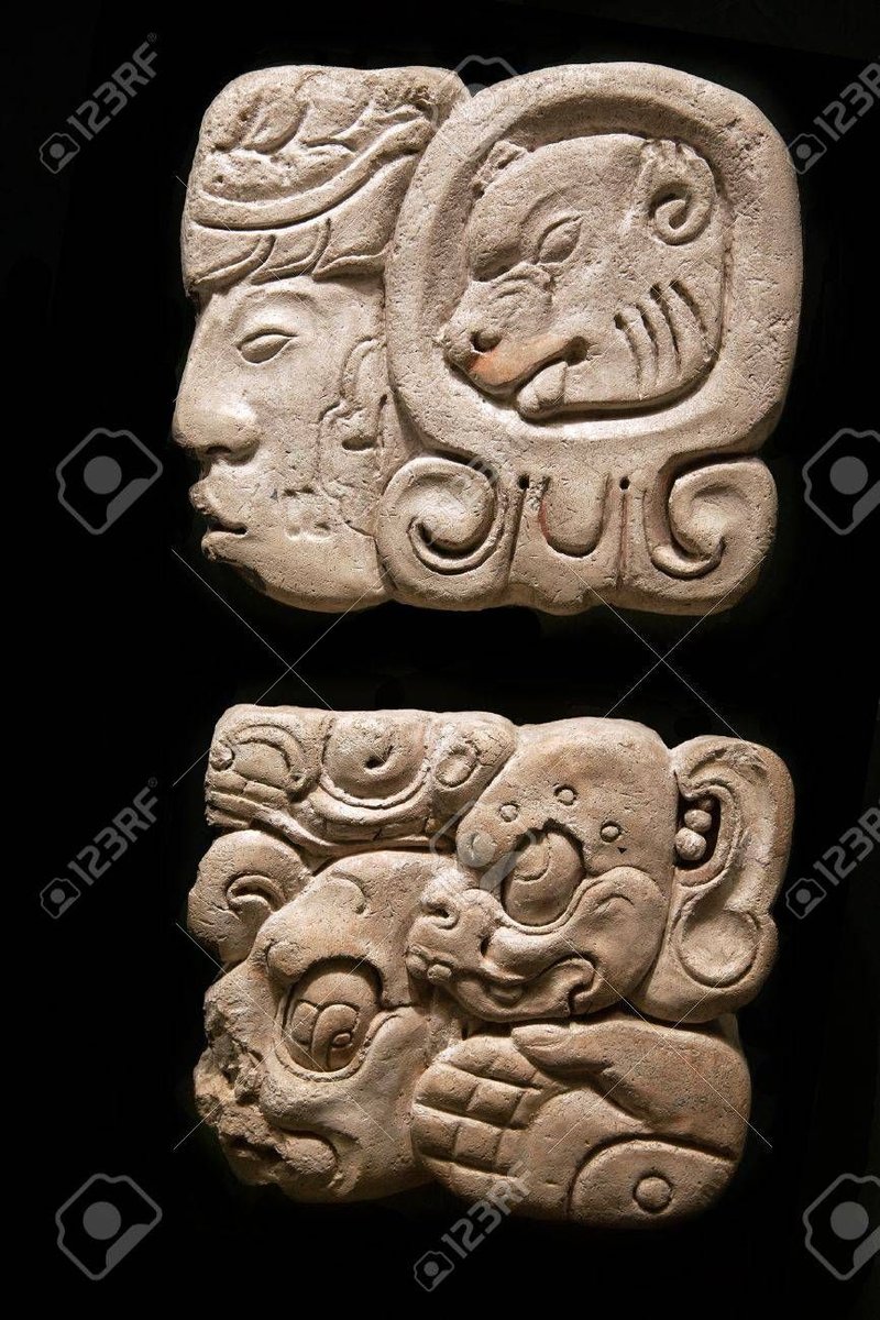 Mayan Glyphs For Royal Lineage
