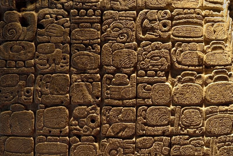 Mayan Glyphs For Royal Lineage
