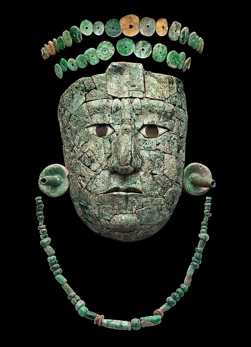 Mayan Jade Burial Masks