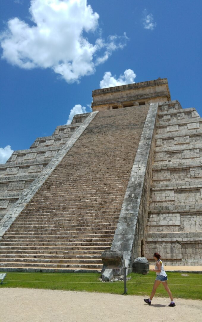 Mayan Pyramid At Chichen Itza