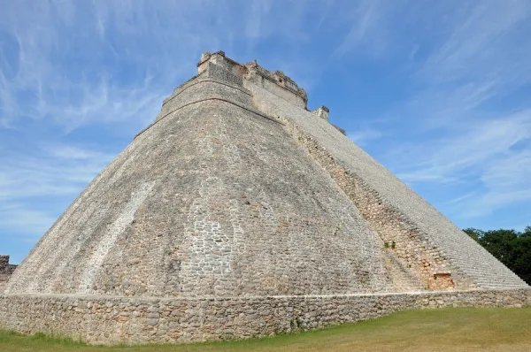 Mayan Step Pyramid At Uxmal