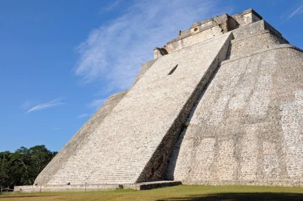Mayan Step Pyramid At Uxmal