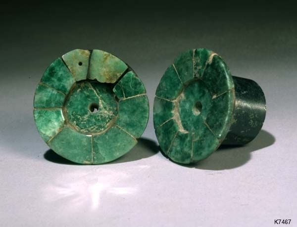 Mesoamerican Jade Ear Spools