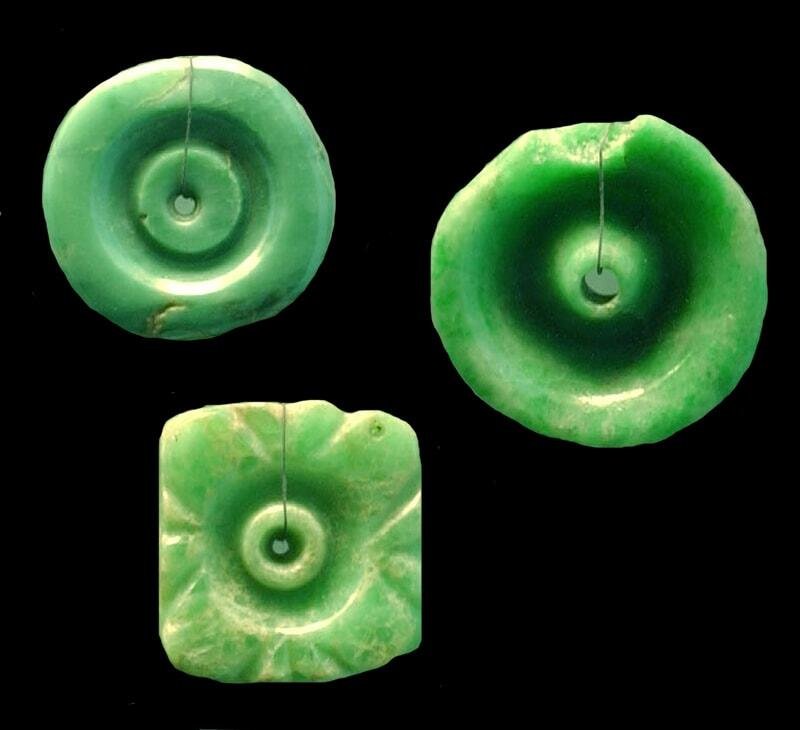 Mesoamerican Jade Ear Spools