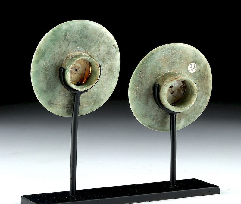 Mesoamerican Jade Ear Spools