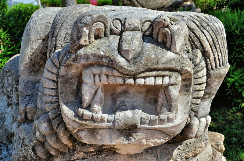 Mesoamerican Jaguar Deity Sculpture