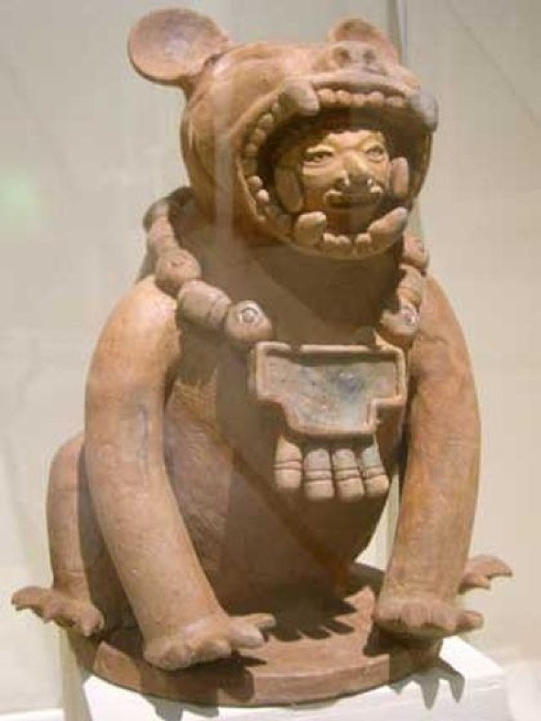Mesoamerican Jaguar Deity Sculpture