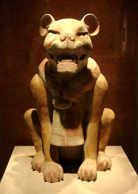 Mesoamerican Jaguar Deity Sculpture