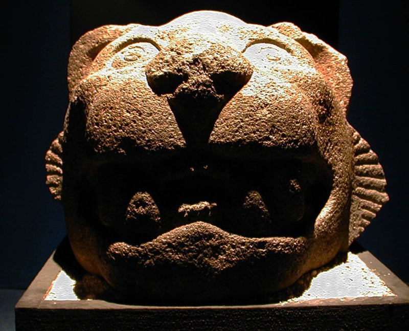 Mesoamerican Jaguar Deity Sculpture