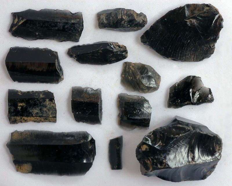 Mesoamerican Obsidian Blade Tools