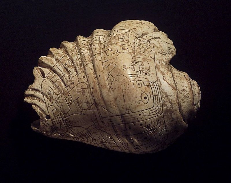 Mesoamerican Shell Trumpet Artifacts
