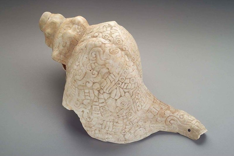 Mesoamerican Shell Trumpet Artifacts