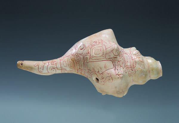 Mesoamerican Shell Trumpet Artifacts