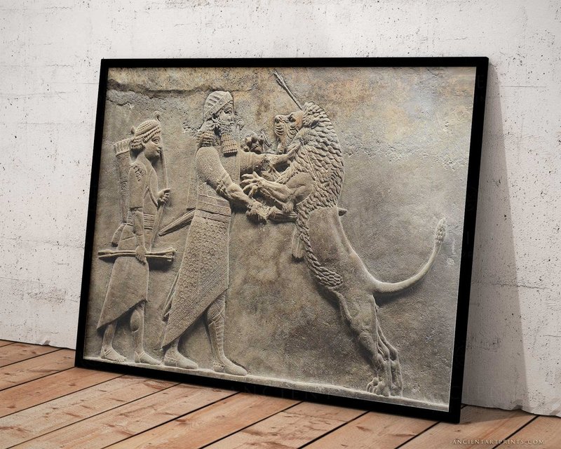 Mesopotamian Lion Hunt Game Board