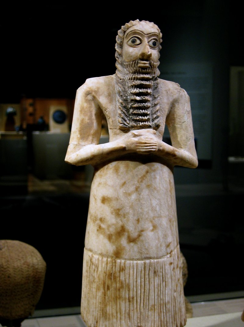Mesopotamian Temple Votive Statues<span class=